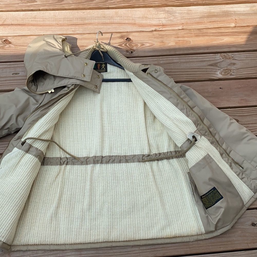 VTG Robert Lewis fall winter jacket long size 42 XL in EUC tan color - Picture 6 of 12